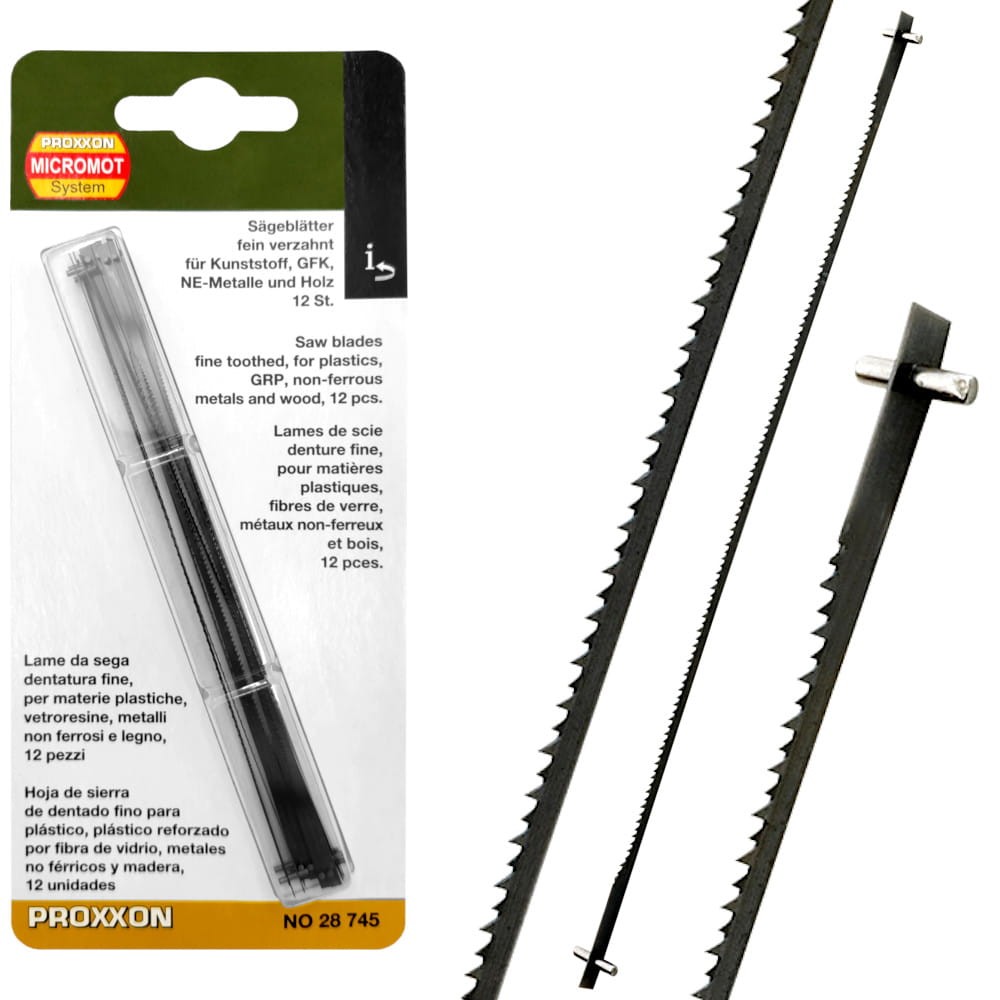 PROXXON 28745 Brzeszczoty do wyrzynarki 127mm 25z 12szt.
