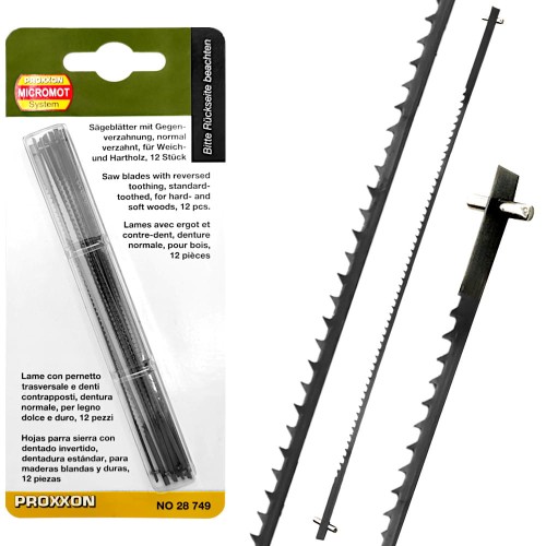 PROXXON 28749 Brzeszczoty do wyrzynarki DS460 127mm 14z 12el