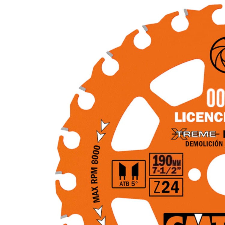 Tarcza do drewna z gwoździami 190x30mm CMT 286.790.24M