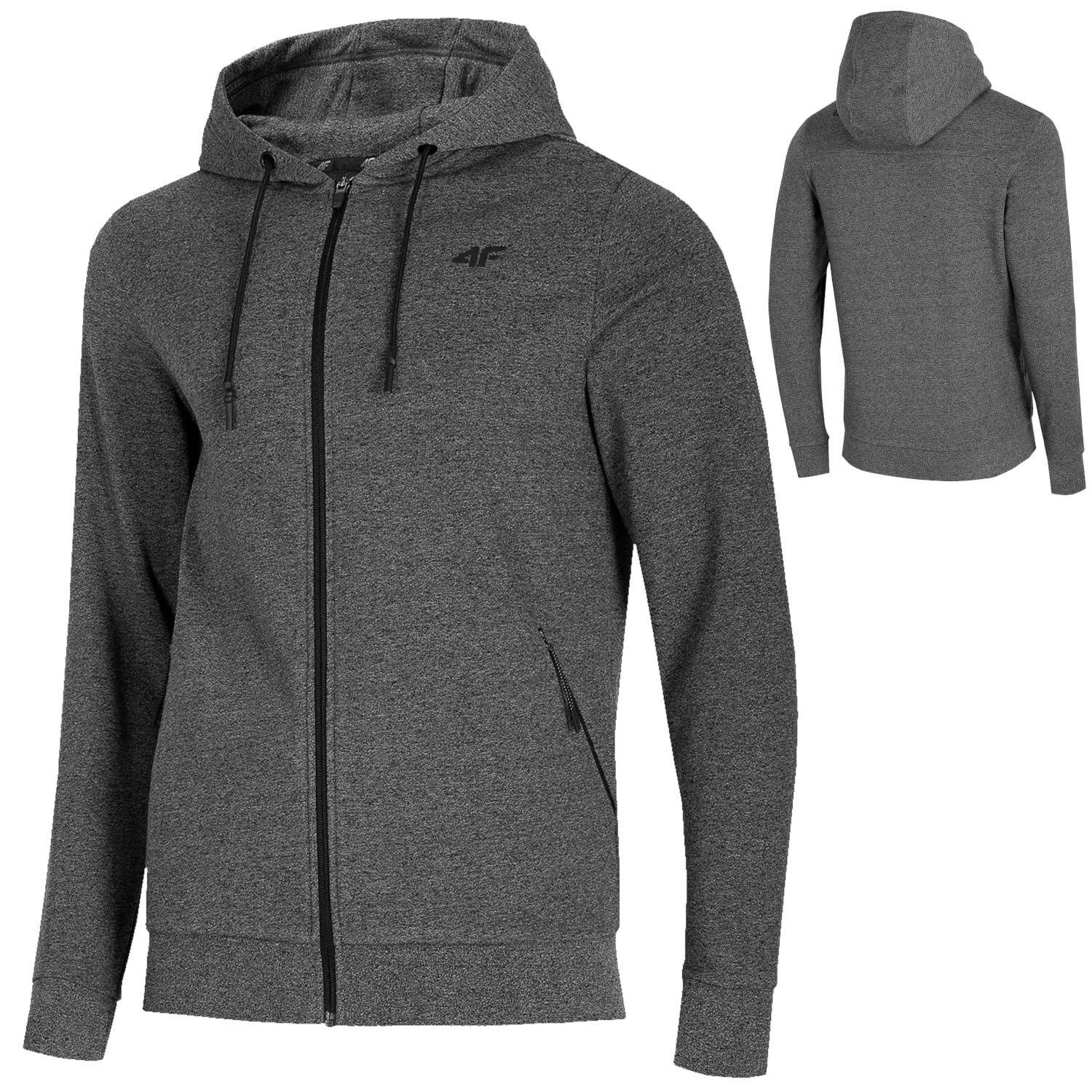 Bluza z kapturem rozpinana 4F roz. XL szara z logo Bosch