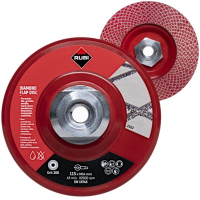 Diamentowy dysk elastyczny FLAP DISC 200 dokładny 115mm M14 Rubi 32931