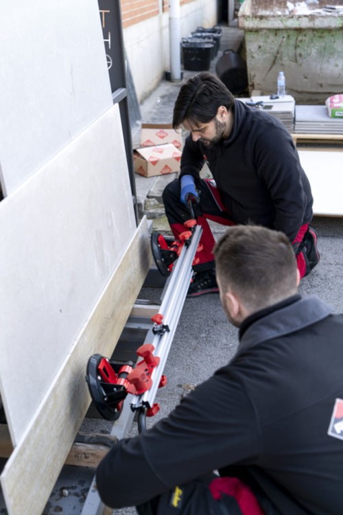 System do przenoszenia dużego formatu Slab Trans Mini Rubi 18983 zastosowanie