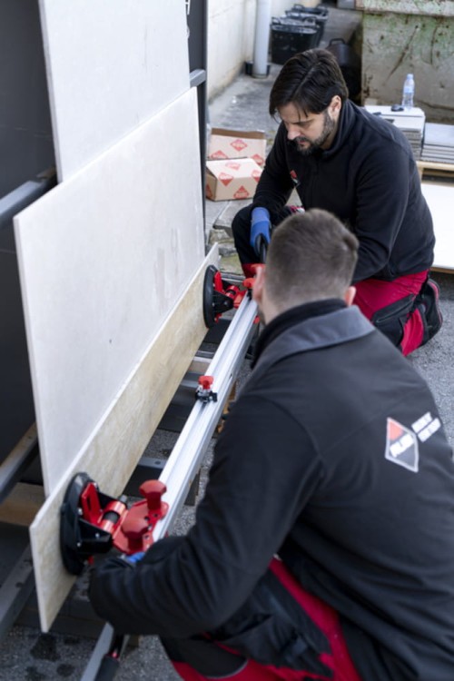 System do przenoszenia dużego formatu Slab Trans Mini Rubi 18983 zastosowanie