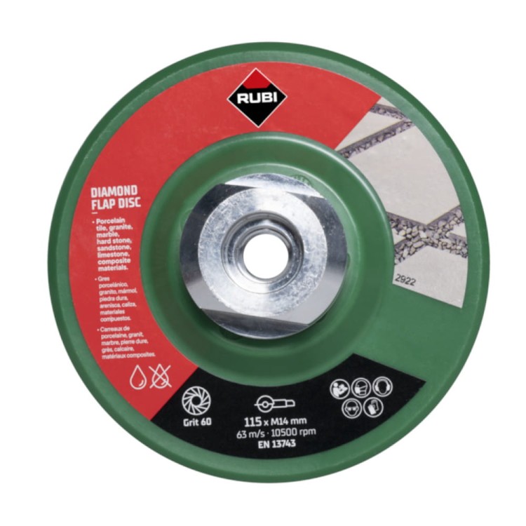 Diamentowy dysk szlifierski FLAP DISC 50/60 zgrubny 115mm  Rubi 32921