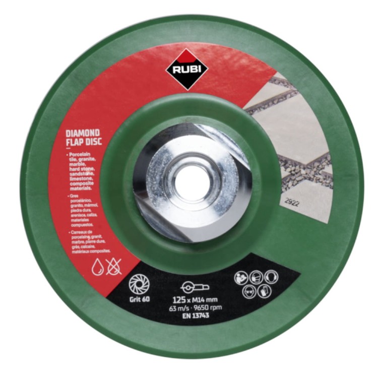 Diamentowy dysk elastyczny FLAP DISC 50/60 zgrubny 125mm  Rubi 32937