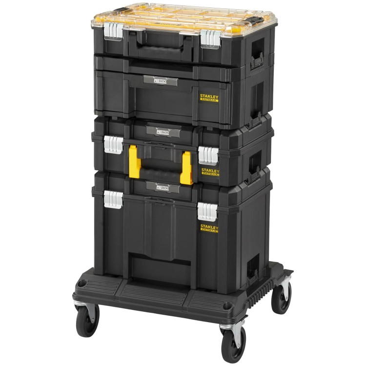 Zestaw 4 skrzyń narzędziowych FatMax Pro-Stack