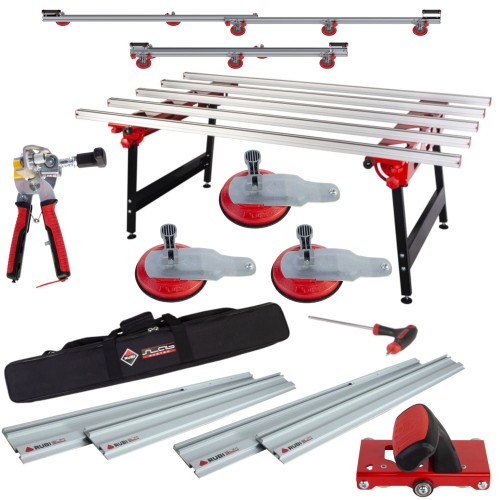 RUBI Przecinarka Slim Cutter Plus + Stół Slab + Przenośnik Slim Easy Trans