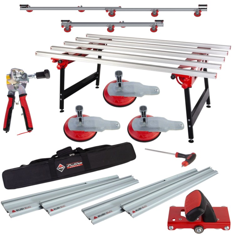 RUBI Przecinarka Slim Cutter Plus + Stół Slab + Przenośnik Slim Easy Trans