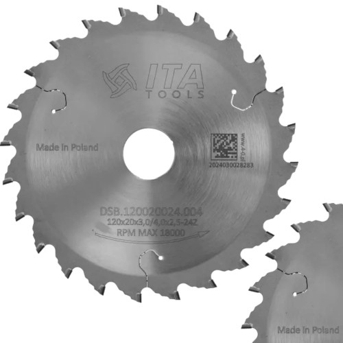 ITA TOOLS Podcinak diamentowy DSB do pił formatowych 120mm 20mm Z24 H4