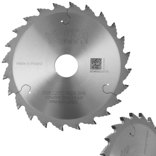ITA TOOLS Podcinak diamentowy DSB do pił formatowych 125mm 20mm Z24 H4