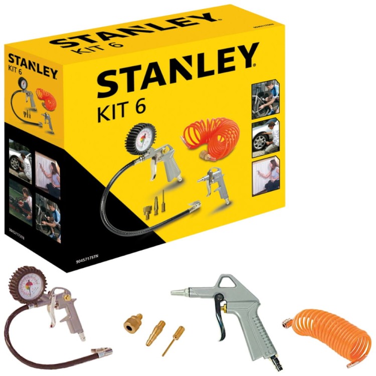 Zestaw narzędzi pneumatycznych 6el. Stanley 9045717STN