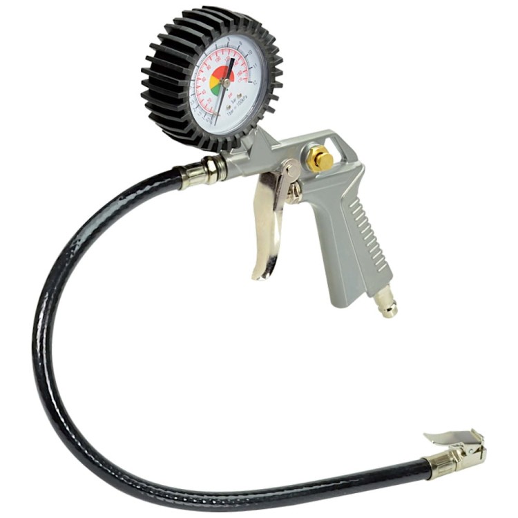 Końcówka do pompowania kół z manometrem