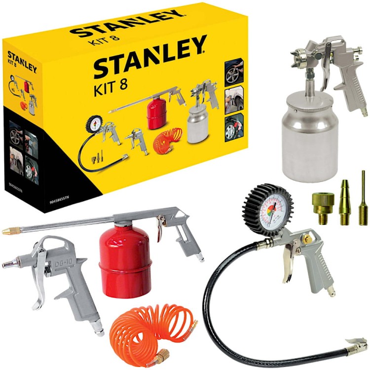 zestaw narzędzi pneumatycznych 8el. Stanley 9045865STN