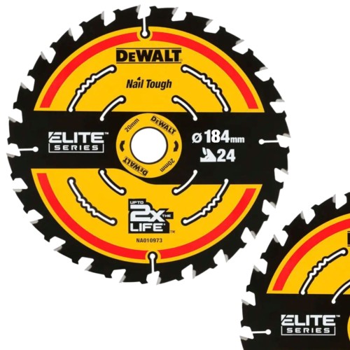 DEWALT Tarcza do cięcia drewna ELITE 184mm x 20mm 24z