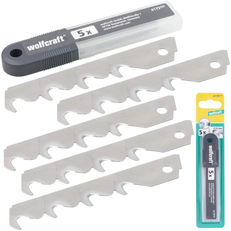 Ostrze haczykowe 4 segmenty 18mm 5szt. Wolfcraft 4179000