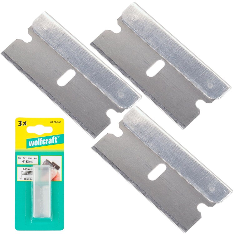 Ostrze wymienne do skrobaka 3szt. Wolfcraft 4100000 4101000