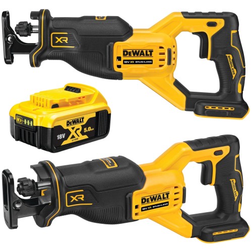 DEWALT Pilarka szablasta akumulatorowa 18V DCS382N + Aku 5,0Ah DCB184