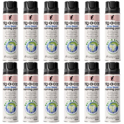 Farba geodezyjna marker czarny 500ml 12szt. AMPERE TRIG-A-CAP WB H2O