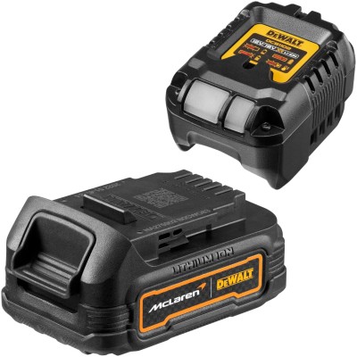DEWALT Akumulator Li-Ion 18V 1.7Ah PowerStack McLaren DCBP034 G + Ładowarka