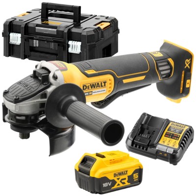 DEWALT DCG406 Szlifierka kątowa bezszczotkowa 1x5.0Ah + ładowarka + skrzynia