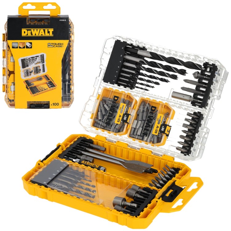 Zestaw bitów i wierteł w kasecie ToughCase 100el. DeWALT DT70785