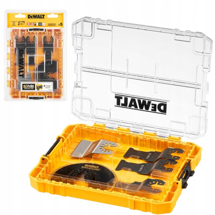 Zestaw brzeszczotów do drewna PCV do multitoola 5el etui DeWALT DT20761