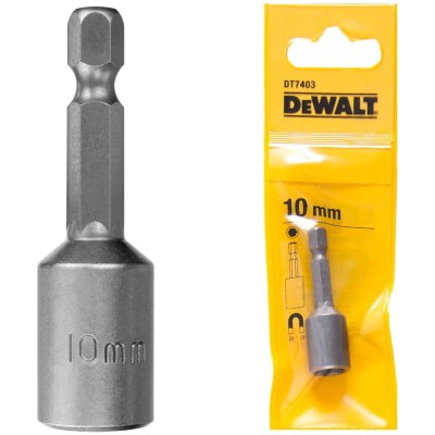 Końcówka nasadkowa 6-kątna 1/4" 10mm DeWALT DT7403