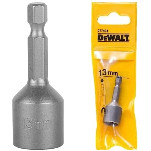 Końcówka nasadkowa 6-kątna 1/4" 13mm DeWALT DT7404