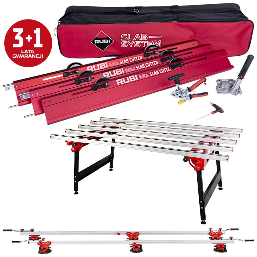 RUBI 16900 Przecinarka ręczna Slab Cutter G3 + Stół + Przenośnik