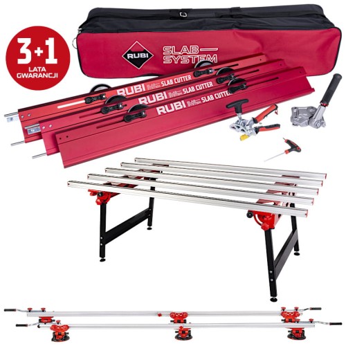 RUBI 16900 Przecinarka ręczna Slab Cutter G3 + Stół + Przenośnik