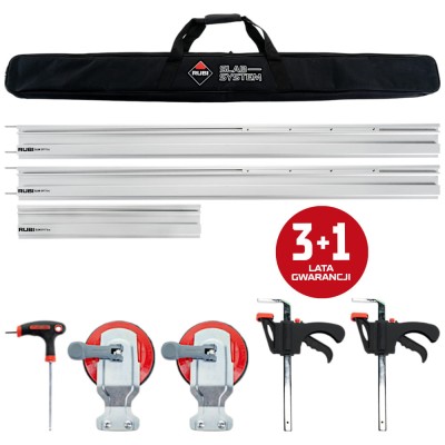 Zestaw prowadnic, przyssawek i zacisków do pilarki TC-125 G2 Rubi 51949