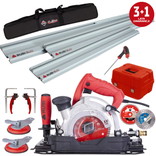 RUBI Pilarka tarczowa TC-125 + 3x Prowadnice + Tarcza