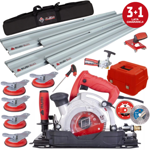 RUBI Pilarka tarczowa TC-125 + Przecinarka Slim Cutter Plus + Tarcza