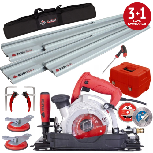 RUBI Pilarka tarczowa TC-125 + 4x Prowadnice + Tarcza