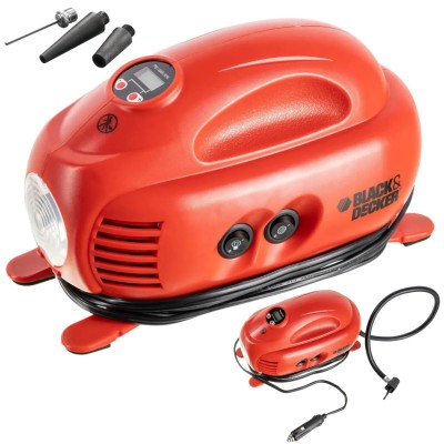 BLACK DECKER ASI200 Kompresor samochodowy 12V 8,3 bar