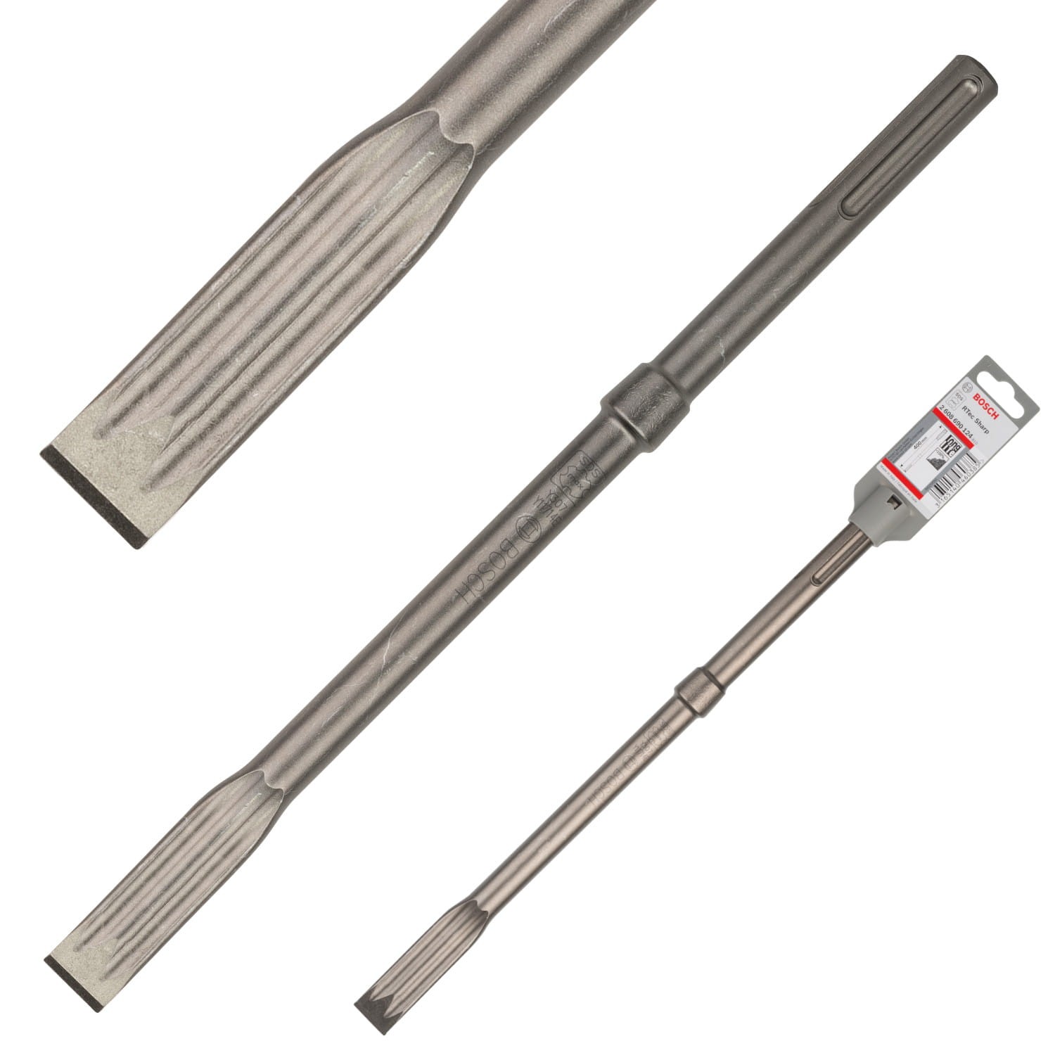 Dłuto płaskie 400x25mm RTec Sharp SDS Max 1szt. BOSCH 2608690124