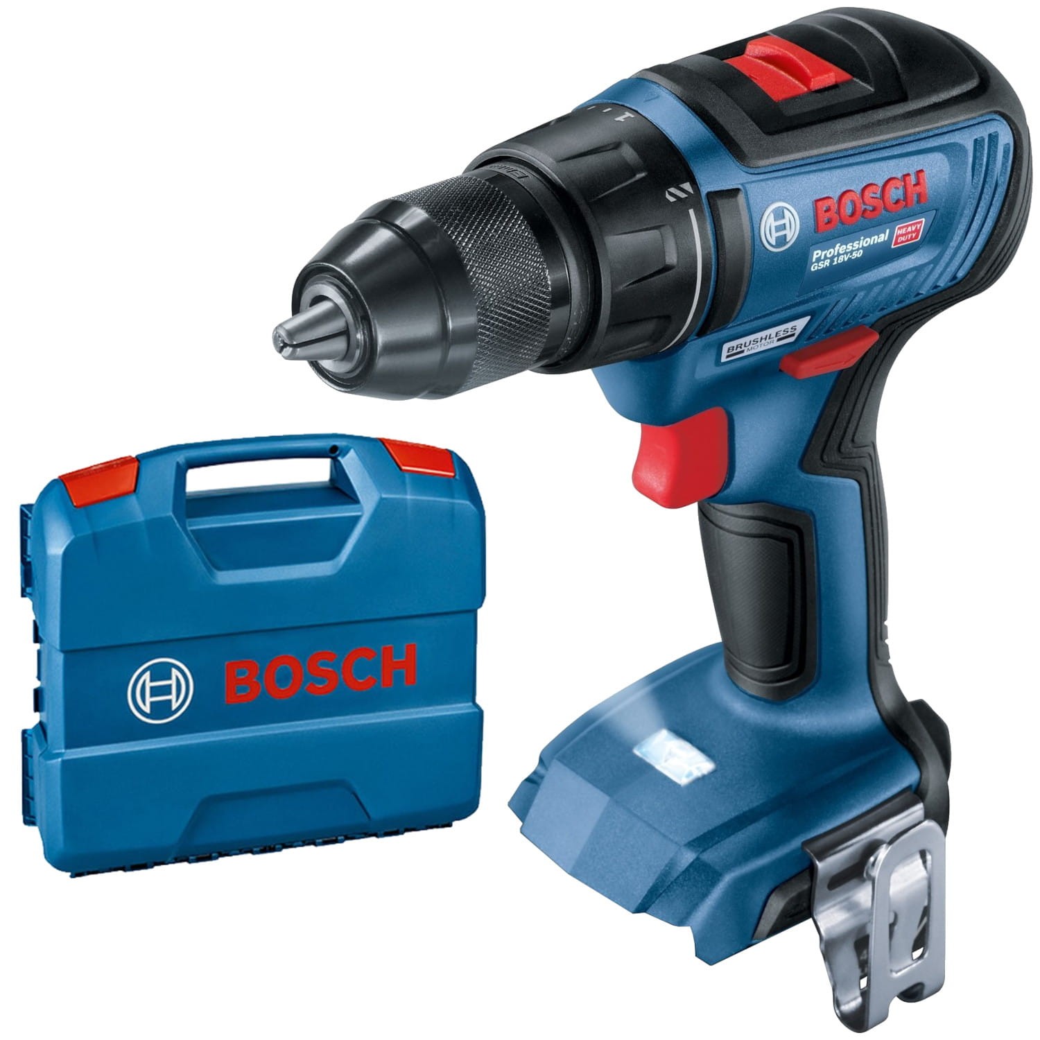 Wiertarko wkrętarka bezszczotkowa 18V Bosch GSR 18V-50 body + walizka