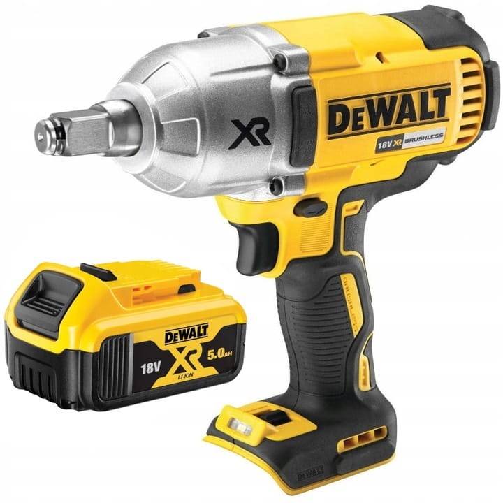 Klucz udarowy akumulatorowy DeWALT DCF899HN 18V XR 1/2" 950Nm + Aku 5 Ah