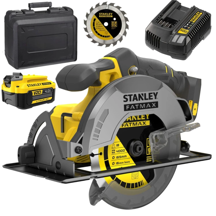 STANLEY SFMCS500 Pilarka tarczowa 18V 165mm FatMax V20 4.0Ah ładowarka kufer