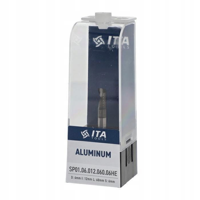 Frez do aluminium VHM Z1 D=6 I=12 L=60 S=6