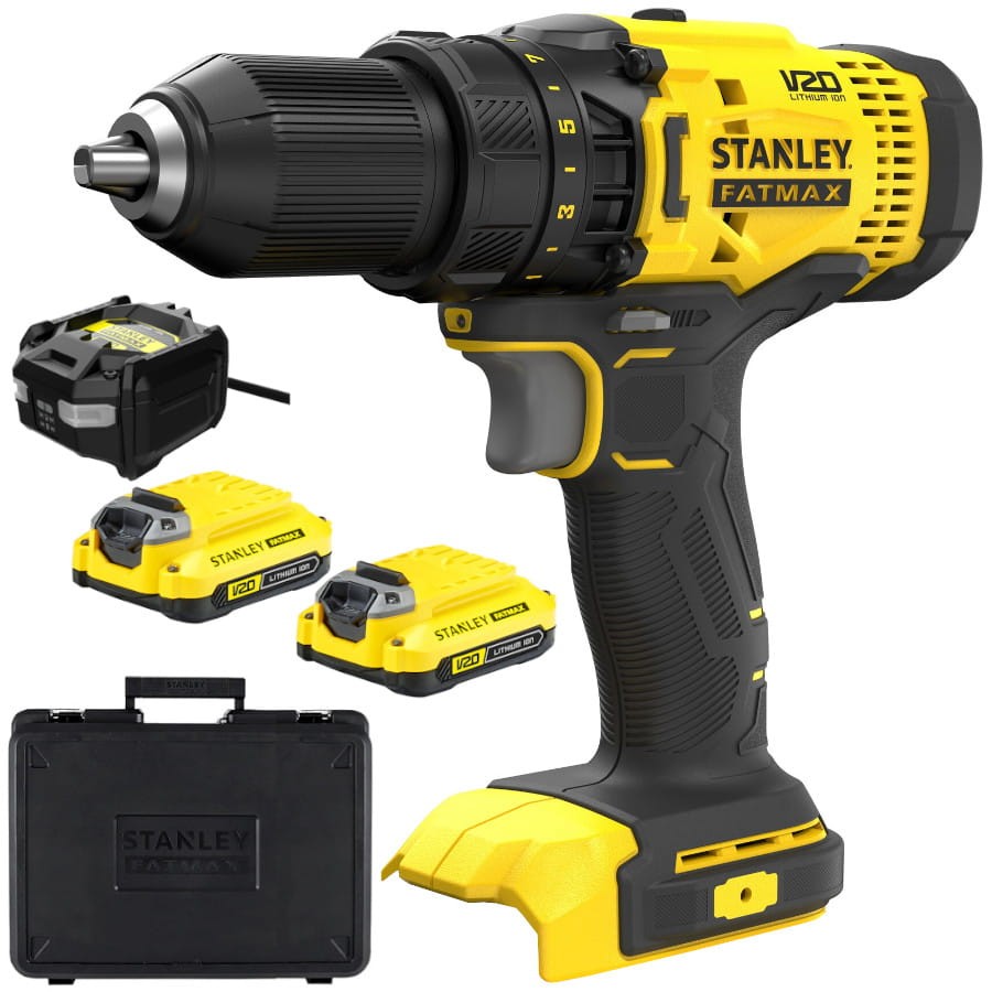 STANLEY SFMCD700C2K Wiertarko wkrętarka 18V 2x 1,5Ah ładowarka walizka