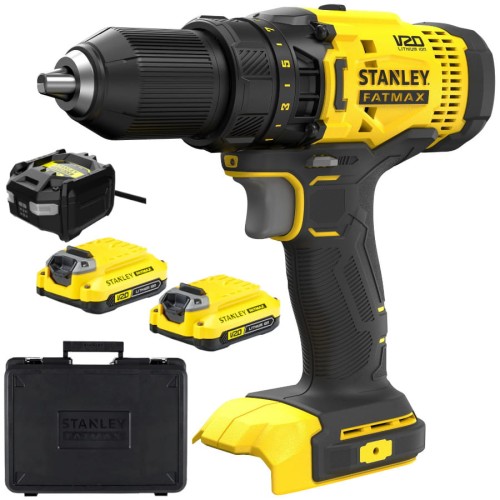 STANLEY SFMCD700C2K Wiertarko wkrętarka 18V 2x 1,5Ah ładowarka walizka