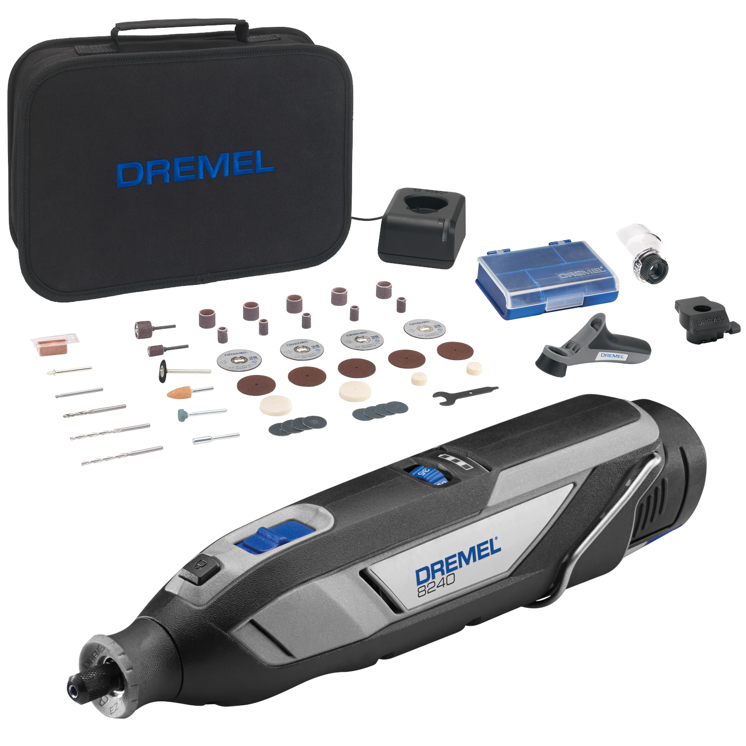 Narzędzie wielofunkcyjne akumulatorowe Dremel 8240 + akcesoria 45el.