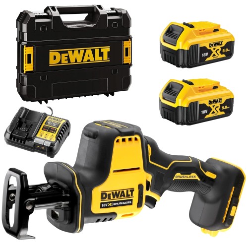 Akumulatorowa piła szablasta lisica 18V 2x5Ah walizka DeWALT DCS367P2