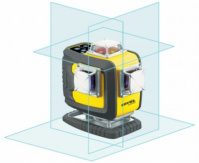 Laser krzyżowy 4x360 płaszczyznowy niebieski walizka Nivel System CL4D-B