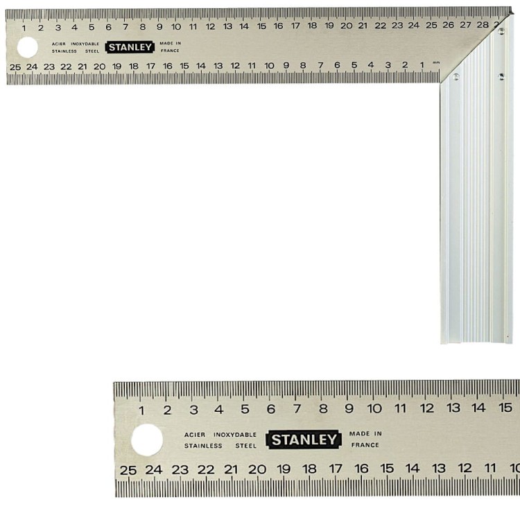 Kątownik stalowy z podziałką 140 x 250mm Stanley 1-45-685