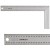Kątownik stalowy z podziałką 200 x 400mm Stanley 1-45-687