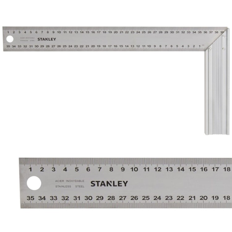 Kątownik stalowy z podziałką 200 x 400mm Stanley 1-45-687