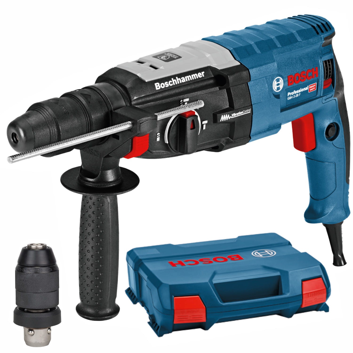 Młot udarowo-obrotowy z uchwytem SDS PLUS 880W walizka Bosch GBH 2-28 F