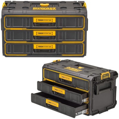 Skrzynia narzędziowa z 3 szufladami ToughtSystem 2.0 DeWALT DWST08330-1